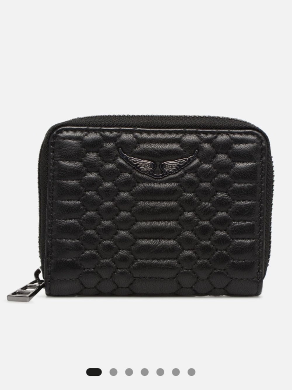 ZADIG & VOLTAIRE MINI MAT - WALLET - NOIR